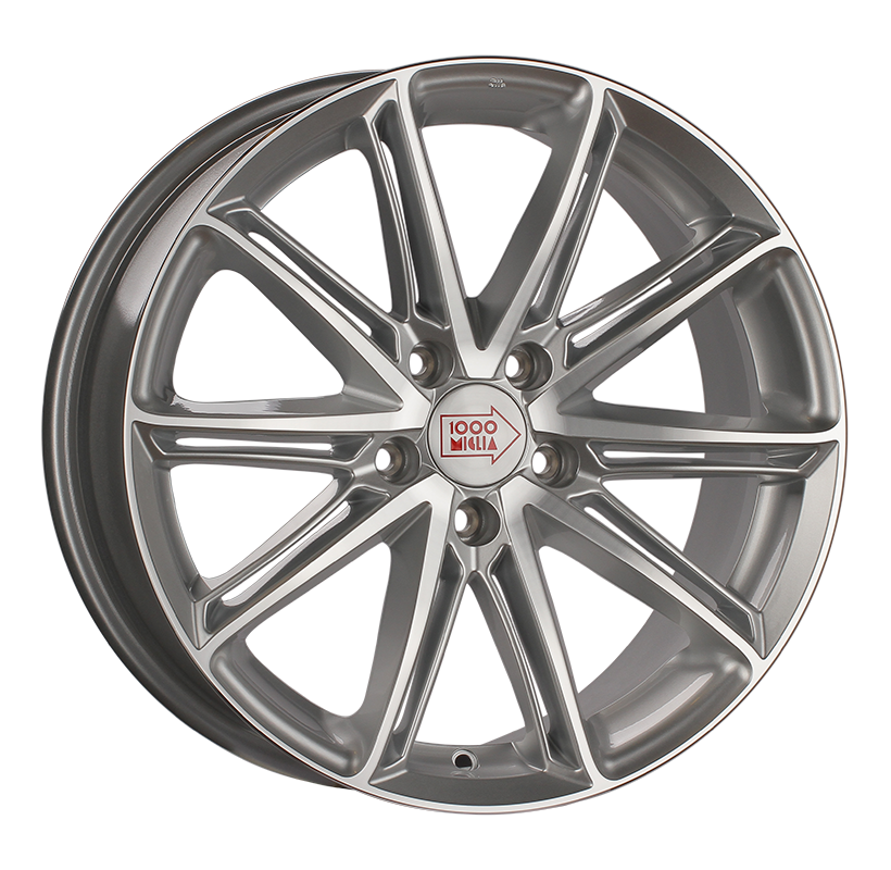 20x8,5 5x114,3 ET42 d.72,6 1000 MIGLIA MM1007 Silver Glo