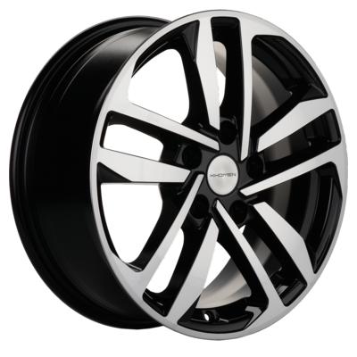 16x6,5 5x114.3 ET40 d.66,1 Khomen Wheels KHW1612 (Qashqai/Tiida) Black-FP