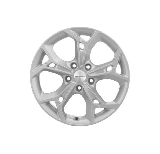 17x7 5x114.3 ET39 d.60,1 Khomen Wheels Double-Spoke 702 (ZV 17_RAV4) F-Silver