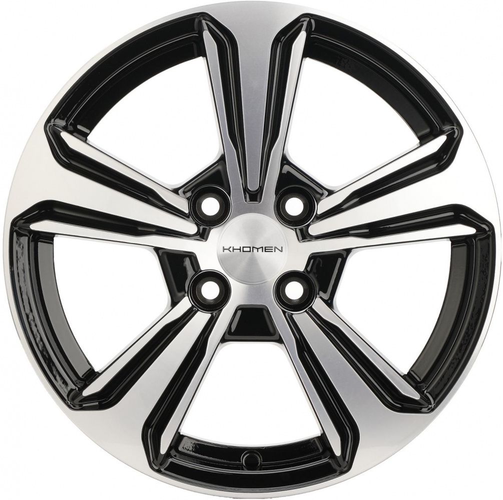 15x6 4x100 ET45 d.54,1 Khomen Wheels KHW1502 (Solano) Black-FP