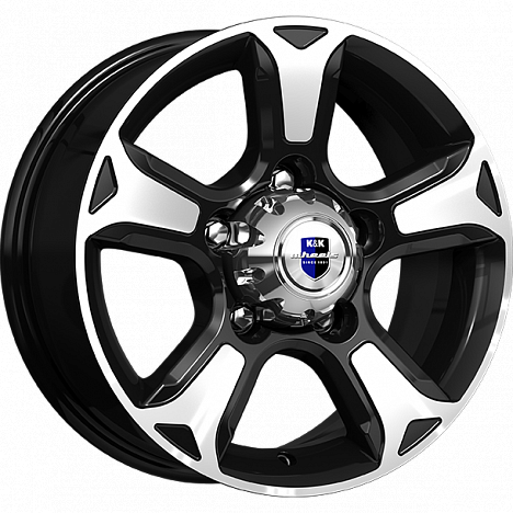16x7 5x139,7 ET35 d.108,5 K&K Атлант алмаз черный